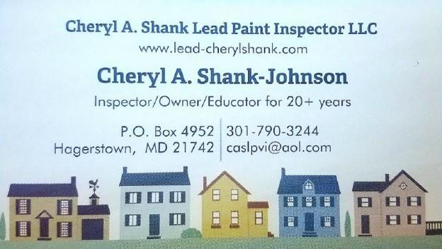 Cheryl Shank Lead Paint Inspector